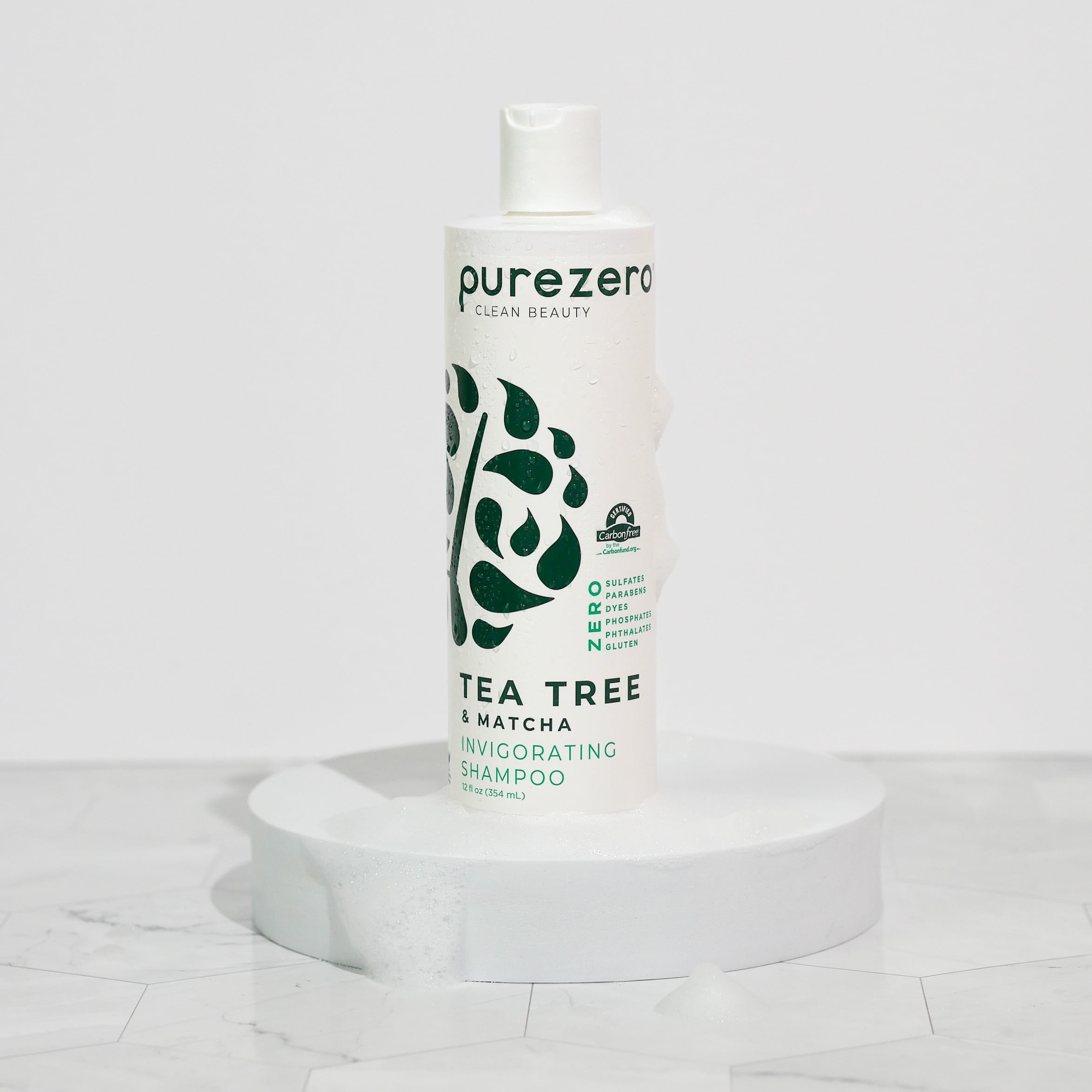 PUREZERO Tea Tree Matcha Shampoo, 12oz