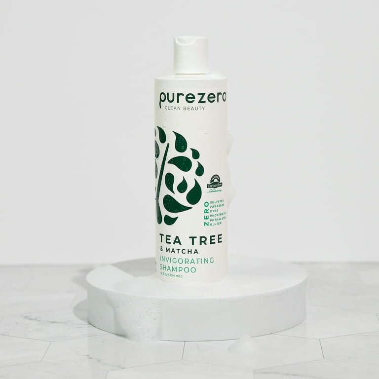 Purezero, Tea Tree Matcha Shampoo, 12oz, Invigorating - Walmart.com