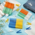 thumbnail image 7 of Bocaoying 100 Pcs Clothes Pins, Heavy Duty Clothes Pegs for Washing Line, Plastic Clothes Peg, Cloth Line Dry Clips, Non-Slip Windproof Strong Laundry Clips for Hanging Clothes Indoor Outdoor, 7 of 7