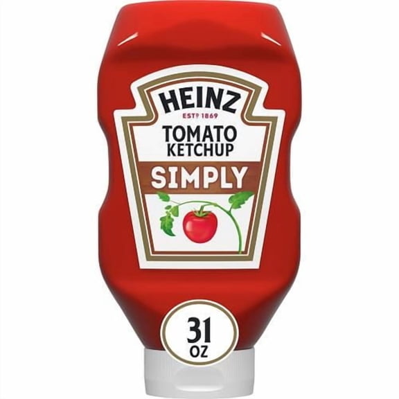 Heinz Simply Tomato Ketchup With No Artificial Sweeteners (31 Oz Bottle) - Pack of 2