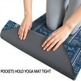 thumbnail image 3 of Blue Geometric Pattern with Elephants Hot Yoga Mat Towel Non Slip for Hot Yoga - Quick-Drying Yoga Mat Cover with 4 Corner Pockets with Travel Bag - Hot Yoga Towel Non Slip 74"x26", 3 of 6