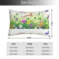 thumbnail image 2 of Rateoe Plants and Insects Pattern Decorative Pillow Case,Throw Pillow Covers,Plush Pillow Cover,Soft Pillow Case,Velvet Pillow Case-16"x24", 2 of 6