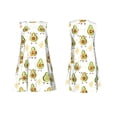 thumbnail image 7 of Fotbe Lovely Avocado Pattern Women’s Summer Tank Midi Dress – Sleeveless A-Line Dress, Floral T-Shirt Dress, Casual Flowing Beach Sundress, 7 of 7