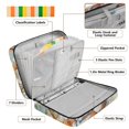 thumbnail image 4 of Haosy Accordion File Organizer Zipper Binder 500 Sheet 6-Tab Expanding File Folder Multi-Pocket 1.2 Inch 3 Ring Watercolor Bird Flower, 4 of 7