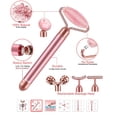 thumbnail image 2 of Innotech Masajeador Facial 5 en 1 con Barra de Belleza de Oro de 24 Quilates, Rodillo Eléctrico Vibratorio de Cuarzo Rosa 3D, Rodillo de Jade Gua Sha para Lifting Facial y Corporal, 2 of 10