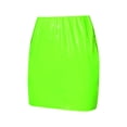 thumbnail image 3 of Seyurigaoka Women Sexy Bright leather Bodycon Slim Micro Mini Skirt Evening Party Clubwear, 3 of 5