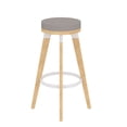 thumbnail image 5 of Home Square Solid Wood Bistro Stool in Maple Finish - Set of 3, 5 of 7