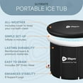 thumbnail image 6 of Lifepro Portable Ice Bath Tub for Cold Plunge Therapy – Collapsible Recovery Tub for Athletes, Muscle Relief, Home & Travel Use - Black, 6 of 8