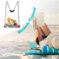 thumbnail image 3 of Drawstring Backpack Portable Drawstring Bag Toiletry Storage Bag for Travel, 3 of 10