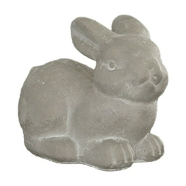 Urban Trends Cement Rabbit  Gray