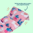thumbnail image 7 of Wildkin Pillow Lounger for girls, Features Separate Pillow Pockets with Envelope Closure, Vibrant, Playful Patterns (Llamas and Cactus Pink), 7 of 7