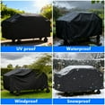 thumbnail image 2 of Uscover Griddle Cover 36 inch  Water Resistant 600D Polyester Heavy Duty Flat Top 36" Gas Grill Cover Exclusively for 36" Griddle Cooking Station, 2 of 9