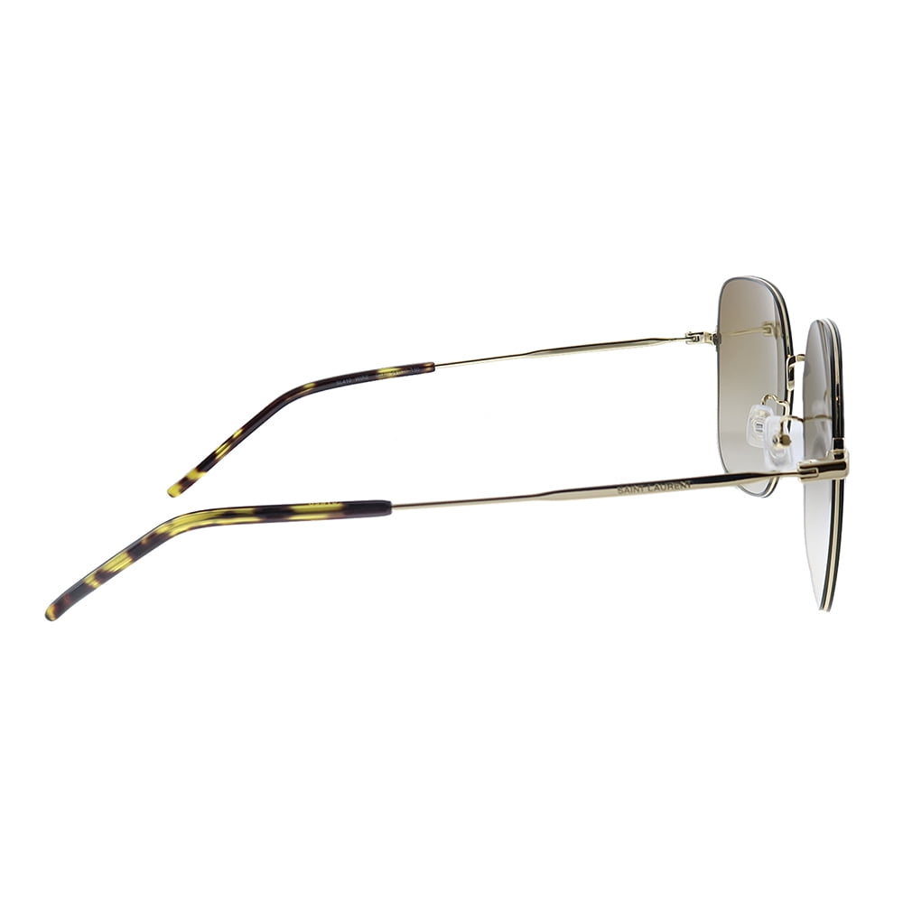 Saint Laurent SL410WIRE 004 59mm Square Sunglasses Women display picture 3