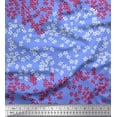 thumbnail image 1 of Soimoi polyester Crepe Fabric Artistic Floral Printed Craft Fabric by the Yard 42 Inch Wide, 1 of 3