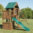 thumbnail image 5 of Swing-N-Slide Elkhorn Wooden Backyard Swing Set with Slide, Climbing Wall, Heavy Duty Swing Seats, and Heavy Duty Trapeze Swing with Rings, 5 of 11