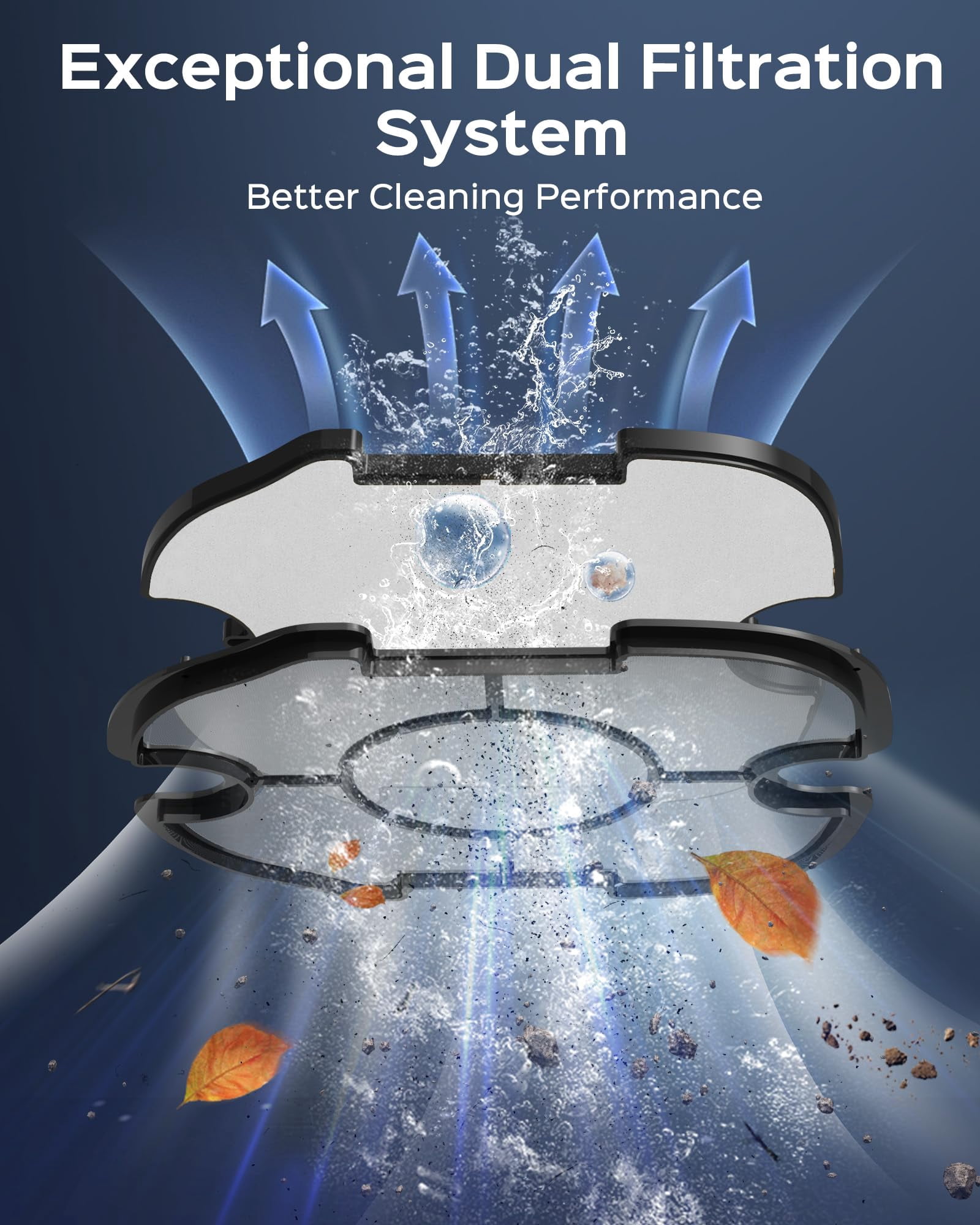 WYBOT A1 Cordless Robotic Pool Cleaner, Automatic Pool Vacuum for Above Ground Pools with 120 Mins, Double Filters, LED Indicator, Charge in 2.5H, 4 Cleaning Modes, Grey & Green