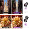 thumbnail image 5 of BYXAS Phone Camera Lens, 2 in 1 Cell Phone Clip-on Lens Kit 0.45X Wide Angle Lens 140°+ 12.5X Macro Lens Clip-on iPhone Lens for Phone and Most of Android Smartphone, 5 of 8