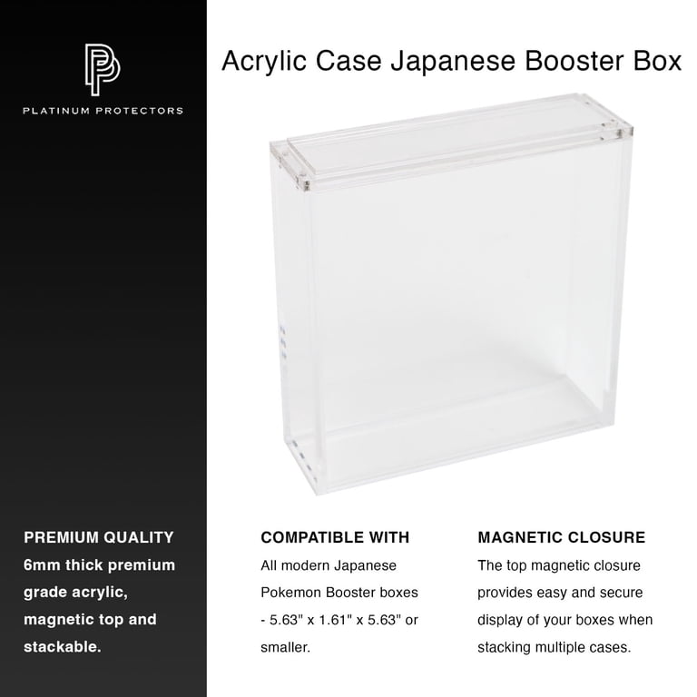 acrylic case pokemon booster box EVORETRO - Acrylic Case For Small Display Pokemon Japanese 1pc - Accessories For cards main image 0
