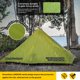 thumbnail image 2 of Carpa de senderismo LANSHAN 1 PRO ultraligera para 1 persona, impermeable, verde, 2 of 7