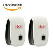 Ultrasonic Pest Repeller Plug in New 2019 Pest Repellent, Power Saving, Home Indoor and Outdoor Use, Pest Reject 2Pack Rat Repellent, Mice Repellent, Mosquitos, Roachs, Spiders, Bed Bugs, Fleas