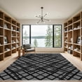 thumbnail image 2 of ODIKA 5'x7' Machine Washable Non-Slip Area Rug, Geometric Gray High Traffic Rug, Gray, 1103094, 2 of 7