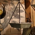 thumbnail image 7 of Gerson Galvanized Metal Standing or Hanging Indoor Outdoor Planters Set of 2, 7 of 7