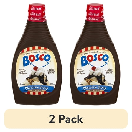 (2 pack) Bosco Chocolate Syrup, 22oz