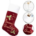 thumbnail image 3 of GEX 2025 New 22" Family Christmas Stockings Embroidery Classic Luxury Velvet Large Decor Hanging Ornament Fireplace Xmas Tree Holiday Party Decoration Gifts Set of 6, 3 of 9