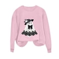 thumbnail image 6 of Women's Cute Ghost Graphic Sweatshirts Funny Halloween Pullover Tops Casual Long Sleeve Crewneck Shirts Loose Fit Fall Clothes Novelty Holiday Graphic Tees, 6 of 6