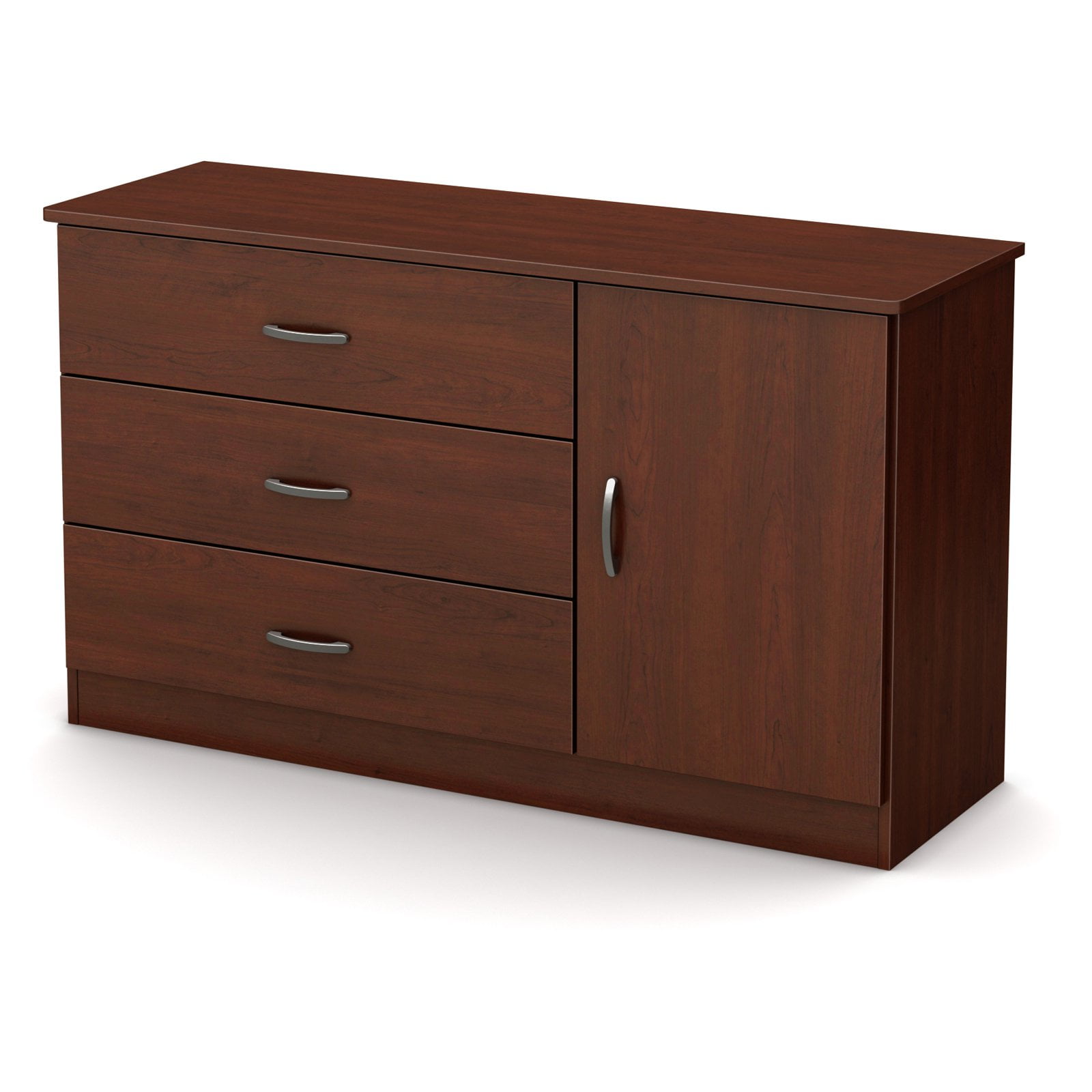 South Shore Smart Basics 3Drawer Dresser with Door, Multiple Finishes
