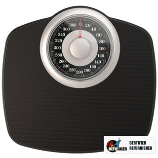 Thinner Extra-Large Dial Analog Precision Bathroom Scale Analog Bath Scale  Measures Weight Up to 330 Lbs. Analog - Black