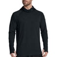 thumbnail image 6 of LEKWK Fishing Shirts for Men Quick Dry Long Sleeve Hooded Face Cover Slim Fit Sun Shirt Lightweight Breathable UPF 50+ Protection Athletic Fishing Wear Black XL, 6 of 7