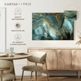 thumbnail image 5 of Elephant Stock Abstract Pearlescent Layers Wall Art - Horizontal Canvas Wall Art - Hallway Wall Decor - Abstract Canvas - Blue And Gold Decor - 24" x 16", 5 of 8