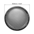 thumbnail image 2 of 2pcs 10" Speaker Waffle Grill Metal Mesh Audio Subwoofer Guard Protector Cover with Clips, Screws, 2 of 5