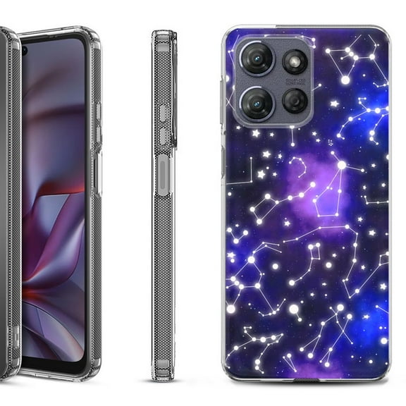 Shockproof Protective Phone Case for Motorola Moto G Play 2026, by OneToughShield - Constellations