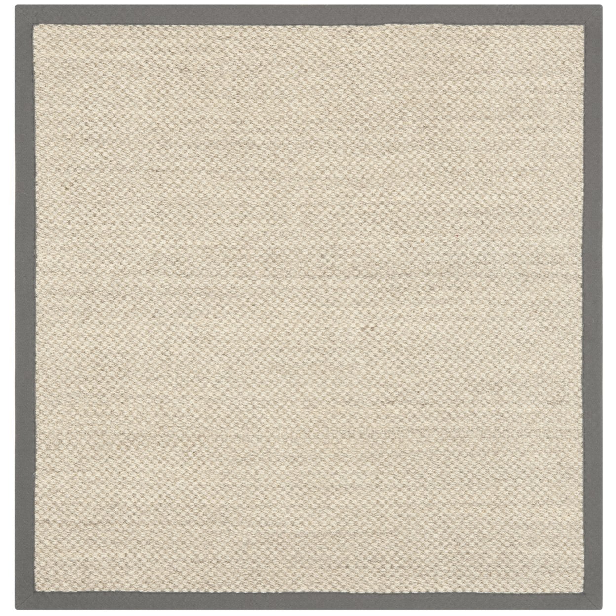 SAFAVIEH Natural Fiber Juniper Border Sisal Runner Rug, Marble/Grey, 2'6" x 6'