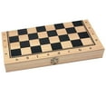 thumbnail image 5 of 34x34cm Portable International Chess / Checkers / Backgammon 3 ith Foldable Storage Board Board Games , Adults, 5 of 10