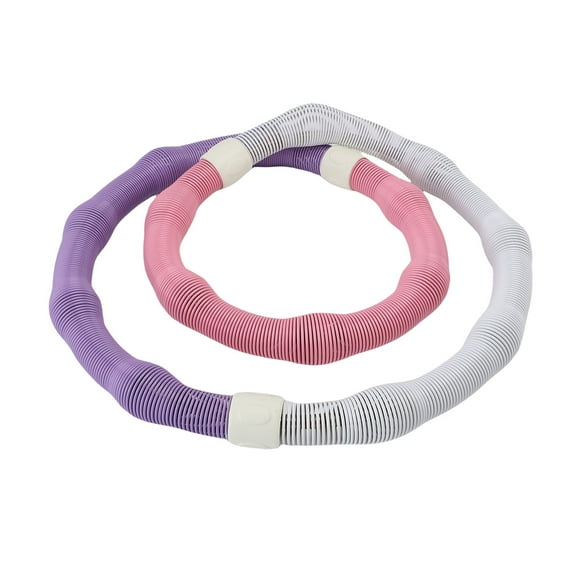 Hoop Weighted Spring Hoop for Adults Portable Foldable Fitness Workout Sports Hoop Waist Friendly for Home Travel