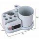 thumbnail image 3 of Antibacterial toothbrush holder with toilet organiser, toiletries organiser for the whole family - Blue, 3 of 4