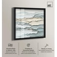 thumbnail image 2 of Folded Horizon Shadowbox Print Mint Abstract Art by Art Remedy, Black Frame, 40 x 40, 2 of 6