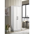 thumbnail image 3 of Pemberly Row 2-Door Engineered Wood Storage Cabinet in White, 3 of 6
