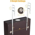 thumbnail image 5 of CHARMAID Jewelry Cabinet Armoire, Wall Mount Door Hanging, Lockable Jewelry Organizer with 47.5'' Full Length Mirror, 5 Lights, Large Jewelry Storage Box with 6 Acrylic Drawers (Brown), 5 of 18