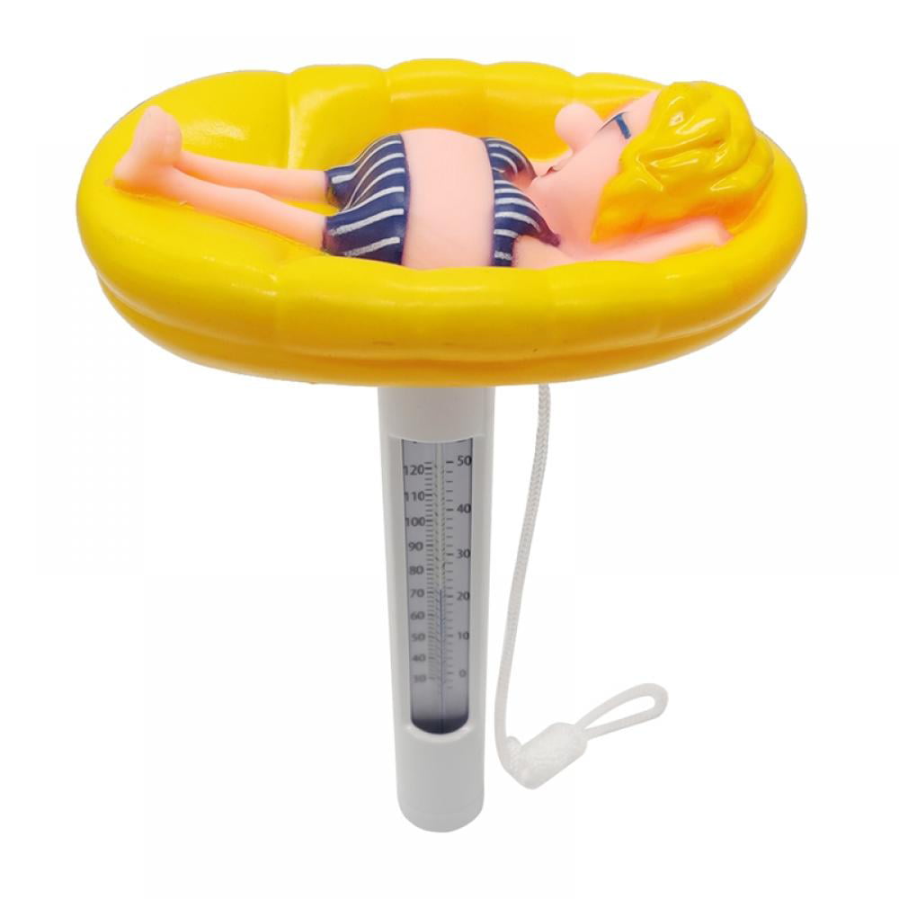 Cute Cartoon Floating Pool Thermometer for Outdoor and Indoor Swimming Pools 