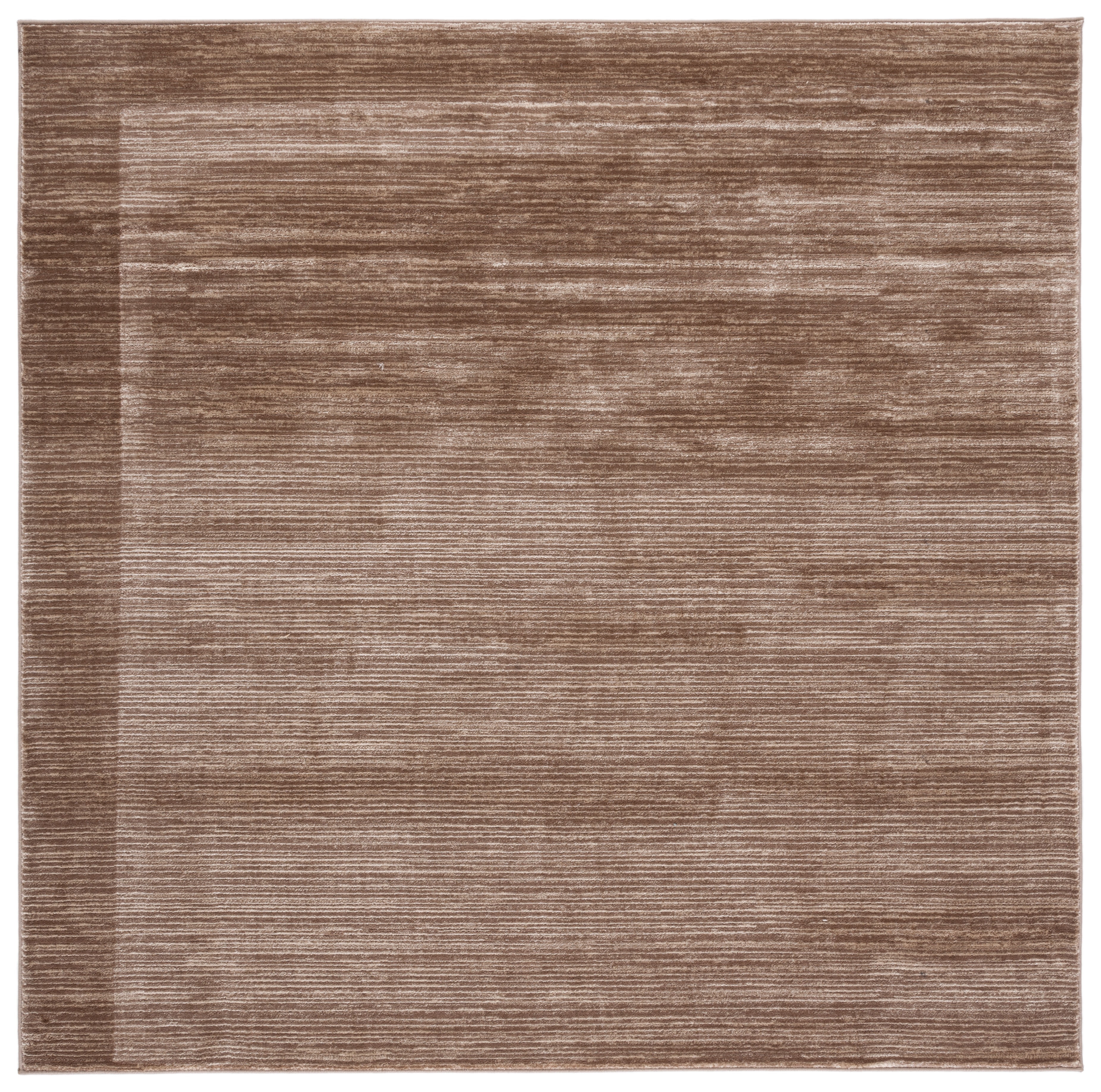 SAFAVIEH Vision Adrasteia Overdyed Solid Area Rug, 10' x 10' Square, Light Brown - Large - Modern Design, Light Brown, Non-Shedding & Easy Cleaning, Ideal for Living Room, Bedroom, Dining Space