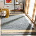 thumbnail image 2 of SAFAVIEH Metro May Striped Area Rug, Charcoal/Pink, 4' x 6', 2 of 8