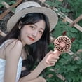 thumbnail image 4 of maxiaoxia Handheld Fan Portable, Hand Fan With USB Rechargeable Battery, 1-3 Hours Operated Small Makeup Eyelash Fan For Women Girls Kids Portable Fan Desk Fan For Travel Outdoor Indoor, 4 of 6