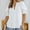 White, variant on Njoeus Women's Casual V-Neck T-Shirts Summer Puff Short Sleeve Tunic Tops Work Loose Dressy Blouses S-XXL