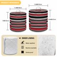 thumbnail image 6 of Red Black Pressure Cooker Cover Grey Stripe Abstract Modern Geometric Striped Dust Cover for Kitchen Appliances with Top Handle & Storage Pockets, Fits 6 Quart Instant Pot, Air Fryer, Crock Pot, 6 of 9