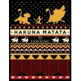 thumbnail image 2 of Boy's Lion King Ugly Christmas Hakuna Matata Graphic Tee Black Large, 2 of 5