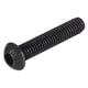 thumbnail image 5 of Tornillos de cabeza de botón con socket hexagonal M6x30mm de acero aleado, recubrimiento negro, paquete de 25, 5 of 5